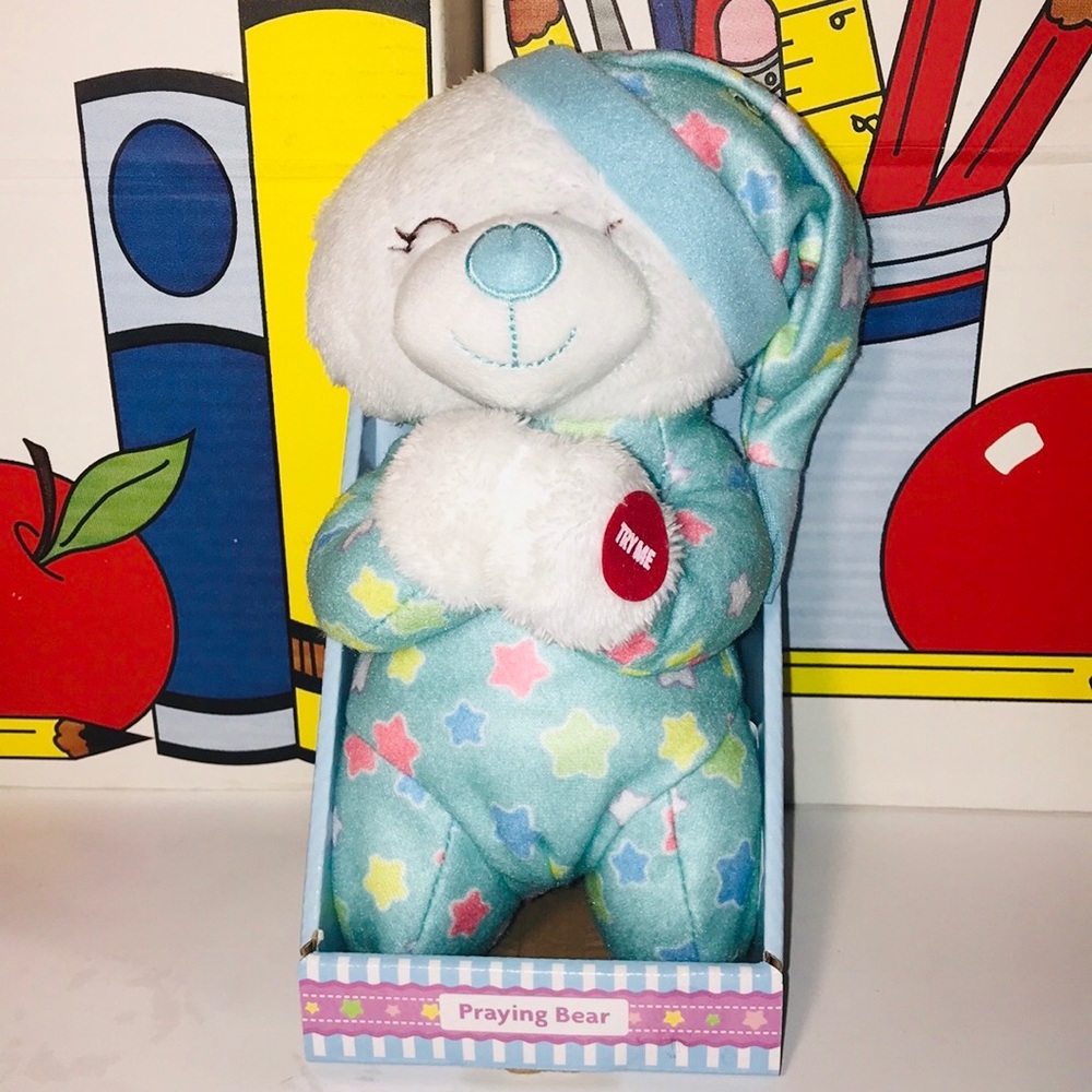NIB Kneeling Good Night Praying Bear